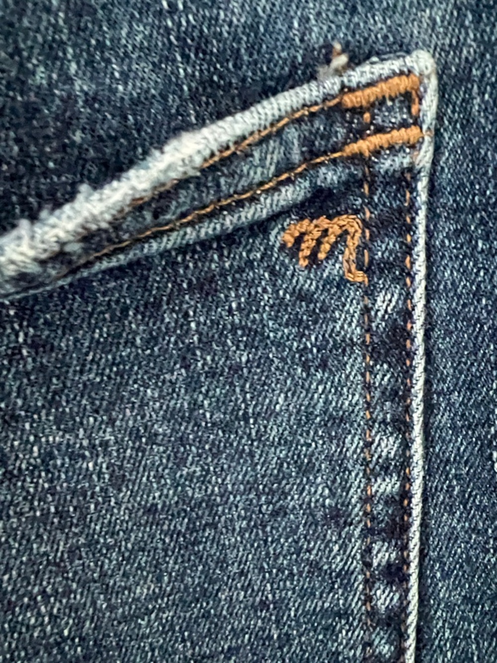 Madewell | Mid-Rise Kick Out Denim Jeans Indigo DM7708 Size 32 - Picture 10 of 16